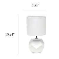 Simple Designs Round Prism Mini Table Lamp