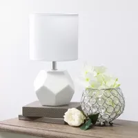 Simple Designs Round Prism Mini Table Lamp