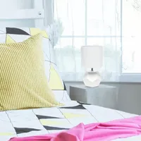 Simple Designs Round Prism Mini Table Lamp