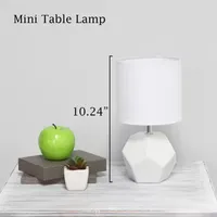 Simple Designs Round Prism Mini Table Lamp