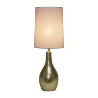 Simple Designs 1 Light Tear Drop Table Lamp