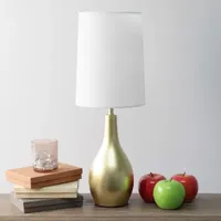 Simple Designs 1 Light Tear Drop Table Lamp