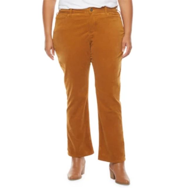 St. John's Bay Womens Mid Rise Bootcut Corduroy Pant - Plus | Hawthorn Mall