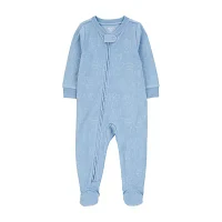 Carter's Microfleece Toddler Girls Crew Neck Fleece Long Sleeve Footed Pajamas