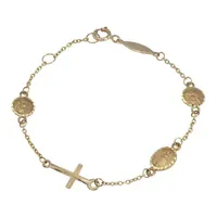 14K Gold 5 1/2" Children Charm Bracelet