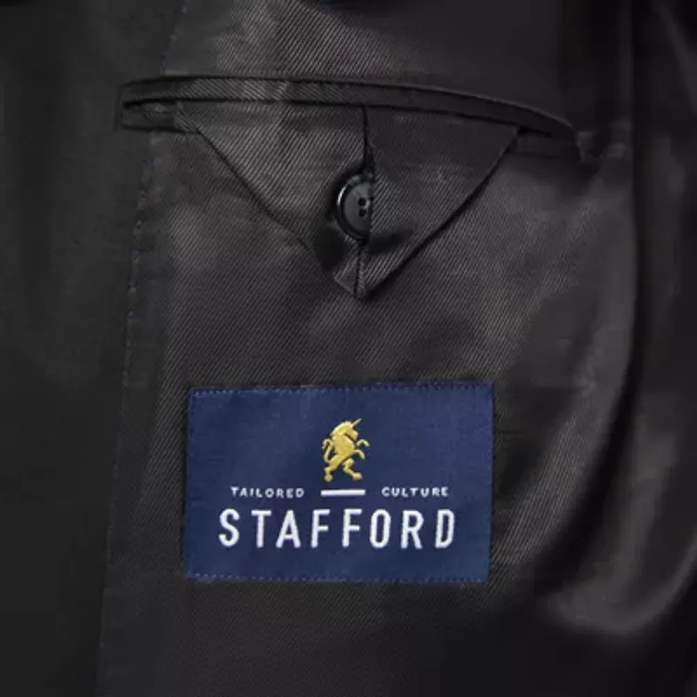 Stafford Travel Wool Blend Stretch Jacket-Portly Fit