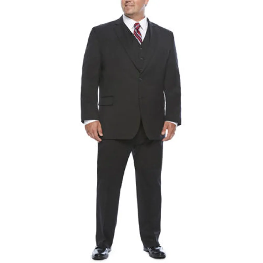 Stafford Travel Wool Blend Stretch Jacket-Portly Fit