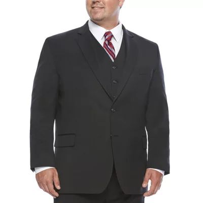 Stafford Travel Wool Blend Stretch Jacket-Portly Fit