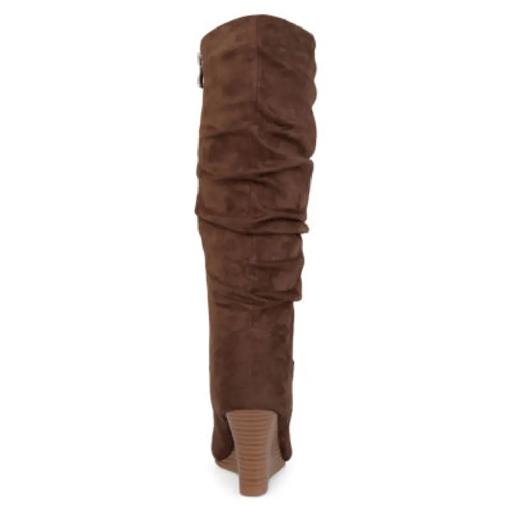 Journee Collection Womens Haze Wedge Heel Dress Boots