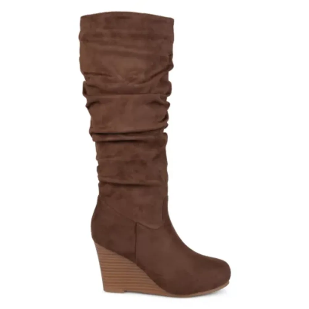 Journee Collection Womens Haze Wedge Heel Dress Boots