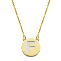 Womens 10K Gold Pendant Necklace