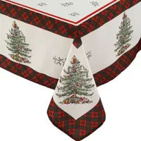 Spode Christmas Tree Tartan Tablecloth