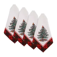 Spode Christmas Tree Tartan 4-pc. Napkins