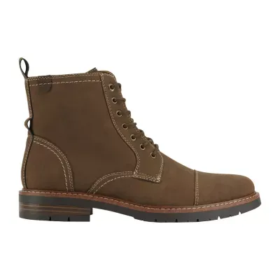 Dockers Mens Rawls Block Heel Lace Up Boots