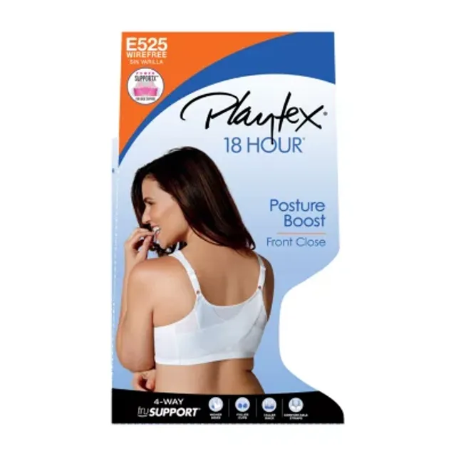 Playtex 18 Hour Posture Boost Front Close Wireless Bra USE525, Online Only  - Macy's