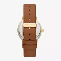 Skechers Womens Brown Leather Strap Watch Sr6248