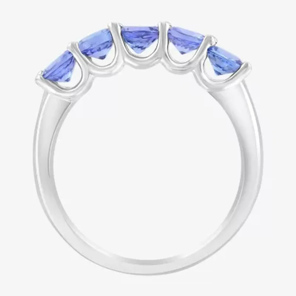 Effy  Genuine Blue Tanzanite Sterling Silver 5-Stone Band