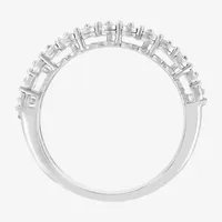 Effy  Double Row 1/4 CT. T.W. Mined White Diamond Sterling Silver Band
