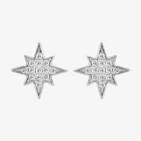 Effy  North Star 1/7 CT.T.W. Natural Diamond Sterling SIlver 8.5mm Stud Earrings