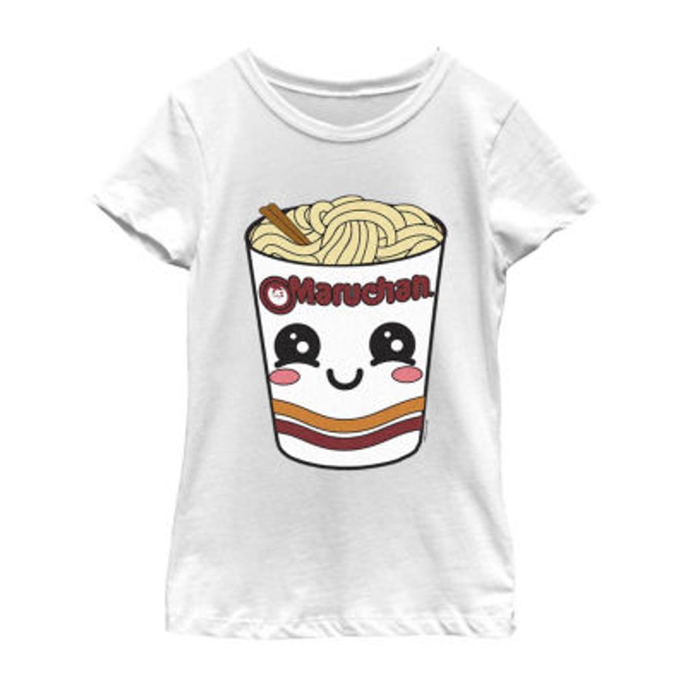 Little & Big Girls Maruchan Crew Neck Short Sleeve Graphic T-Shirt