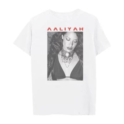 Aaliyah Mens Round Neck Short Sleeve Regular Fit Graphic T-Shirt