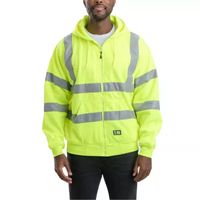 Berne Hi Vis Class 3 Performance Mens High Visibility Long Sleeve Safety Shirts