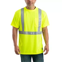 Berne Hi Vis Class 2 Performance Big Mens High Visibility Short Sleeve Safety Shirts