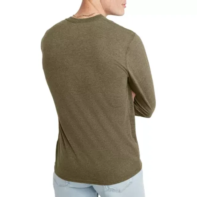 Hanes Mens Long Sleeve Henley Shirt - JCPenney