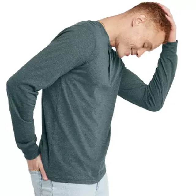 Hanes Mens Long Sleeve Henley Shirt - JCPenney