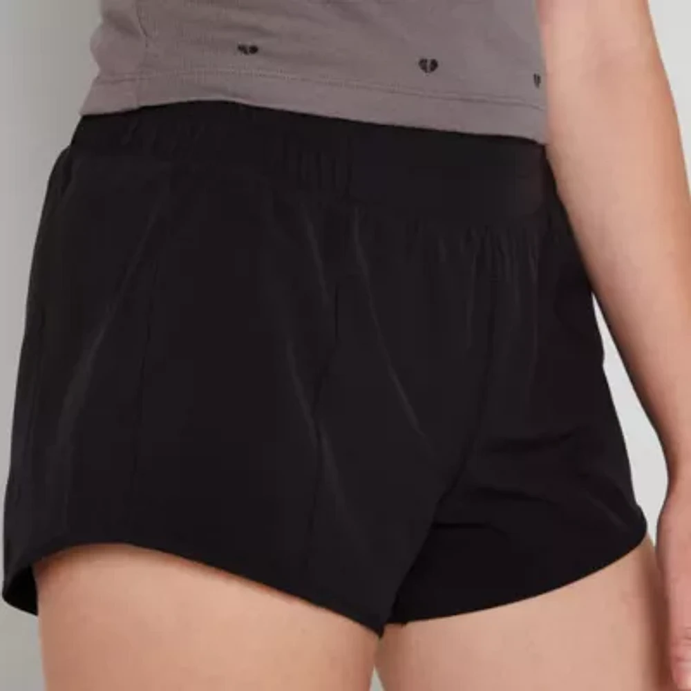 Arizona Womens Mid Rise Shortie Short-Juniors