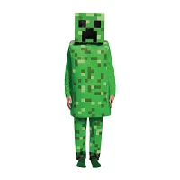 Little & Big  Boys Creeper Deluxe Minecraft Costume