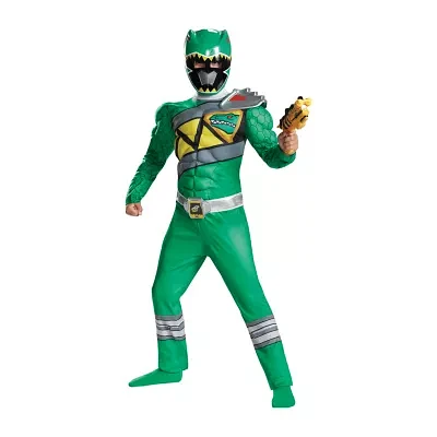 Boys Dino Charge Green Muscle Power Rangers Costume