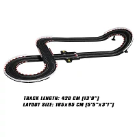 Joysway "Superfun Power Slot Car Racing Set - Layout Size: 65""X37""" 65-pc. Car