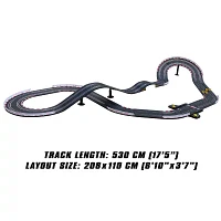 Joysway "Superfun Power Slot Car Racing Set - Layout Size: 82""X43""" Car