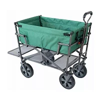 Mac Sports Double Decker Green Wagon - Utility Garden Cart