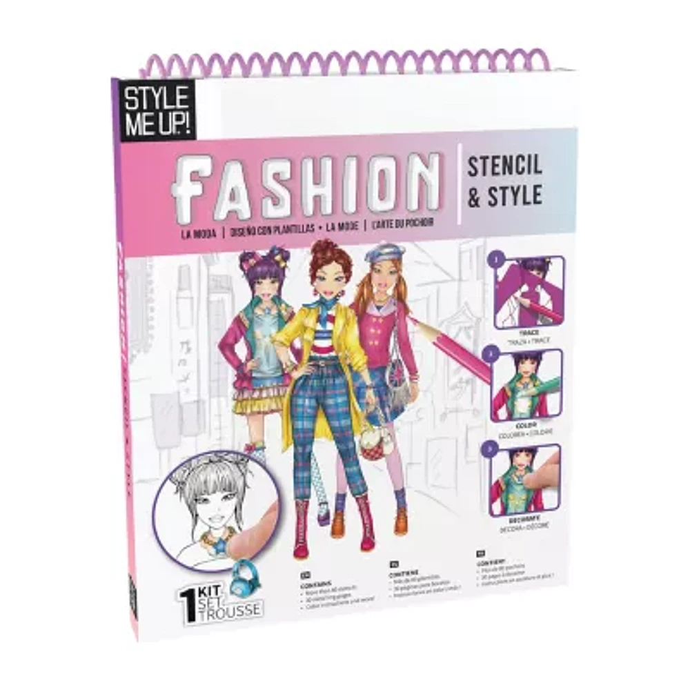 Style Me Up Fashion Stencil & Style Kids Art Kit