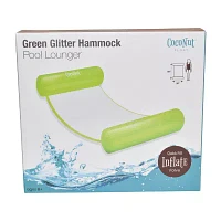 Coconut Float Green Glitter Hammock Pool Lounger Pool Float