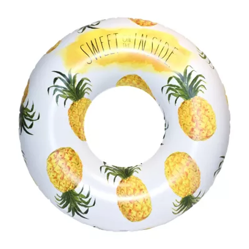 Rae Dunn Pineapple Inflatable Ring Float Pool Float