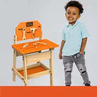 Black+Decker Workbench And Six Piece Wooden Tool Set