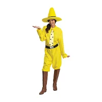 Unisex Adult Person In The Yellow Hat Curious George Costume