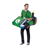 Mens Kart Inflatable Luigi Costume