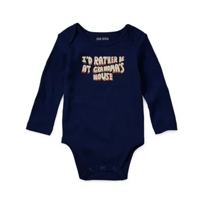 Okie Dokie Baby Boys Long Sleeve Bodysuit