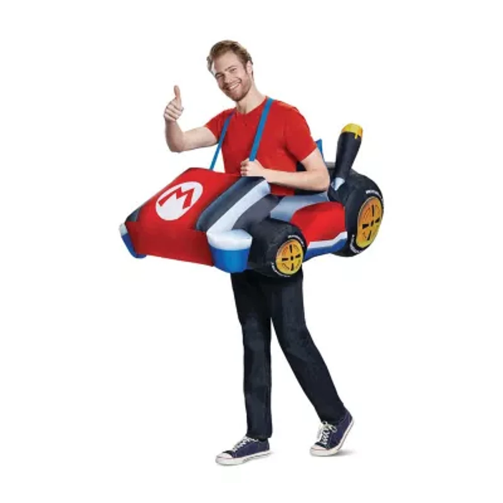 Mens Kart Inflatable Super Mario Costume