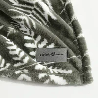 Eddie Bauer Fern Garden Plush fleece Blanket