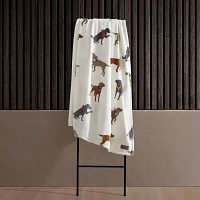 Eddie Bauer Dogs with scarves fleece Blanket