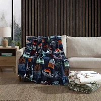 Eddie Bauer Stamps Plush fleece Blanket