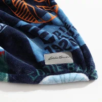 Eddie Bauer Stamps Plush fleece Blanket