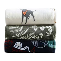 Eddie Bauer Stamps Plush fleece Blanket