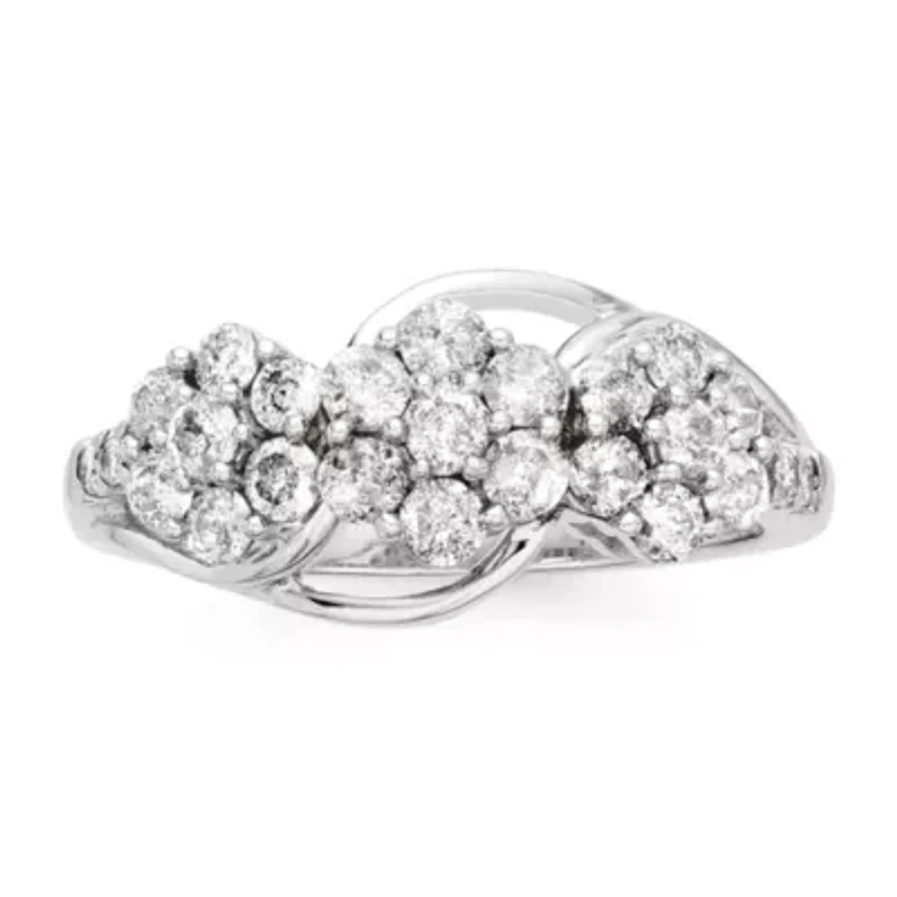 Diamond Blossom 1 CT.T.W. Natural 3-blossom Ring