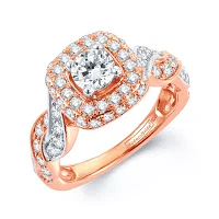 Modern Bride® Signature 1½ CT.T.W. Natural Diamond 14K Rose Gold Infinity Ring